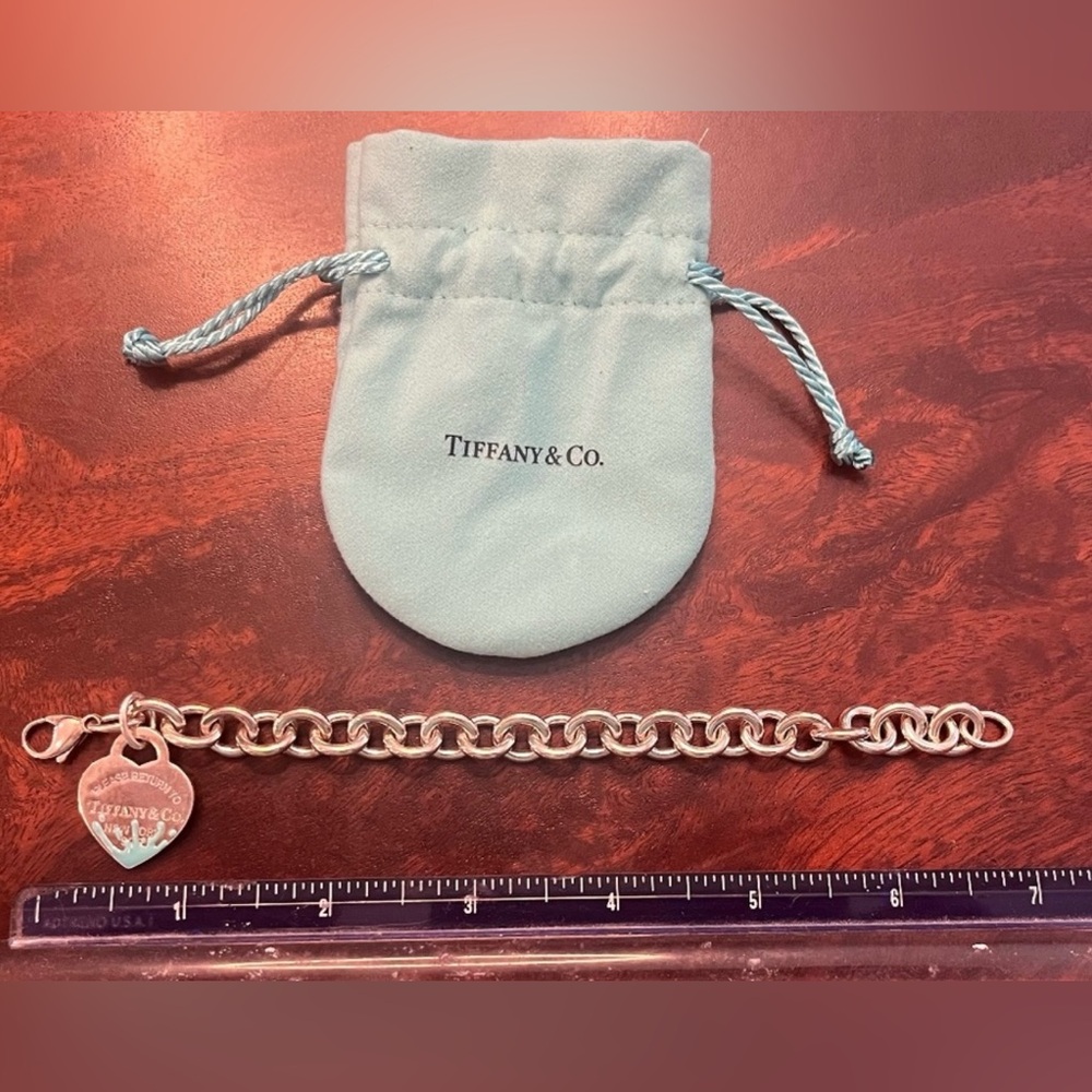 Tiffany & Co. Silver Heart Charm Bracelet - Picture 5 of 5